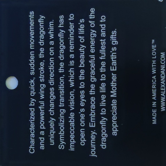 Alex and Ani Women's Gold Tone Bracelet - Dragonfly - Picture 4 of 4